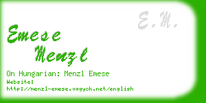 emese menzl business card